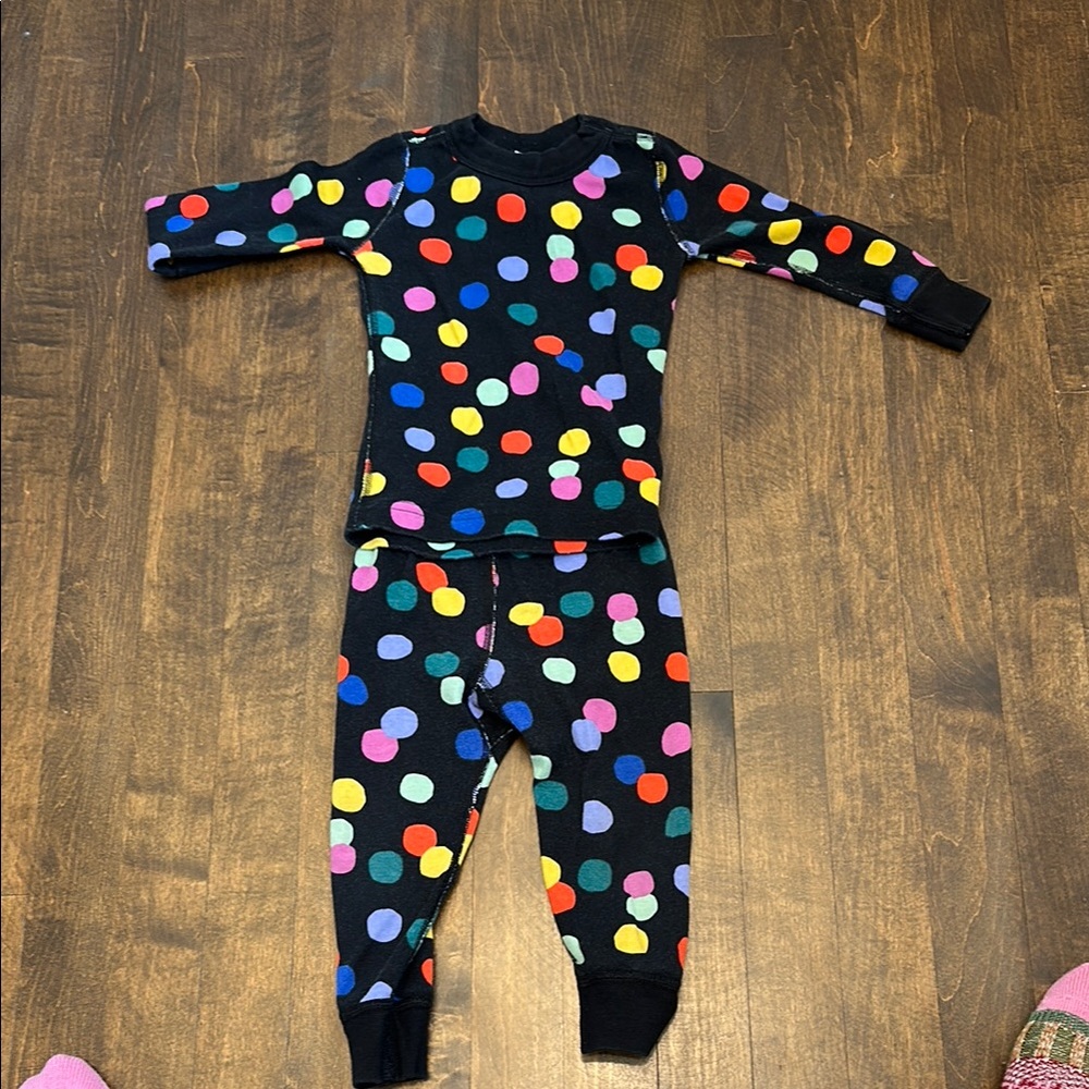 Colorful Polka Dot Pajama Set